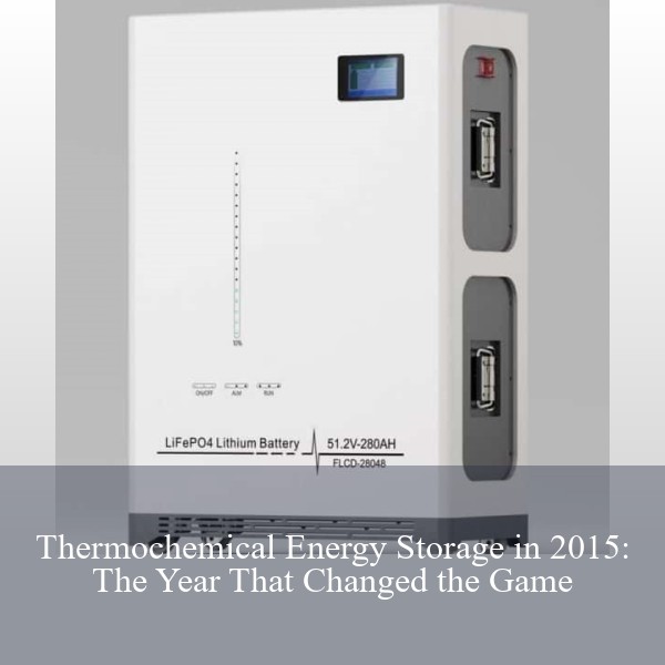 Thermochemical Energy Storage in 2015: The Year That Changed the Game